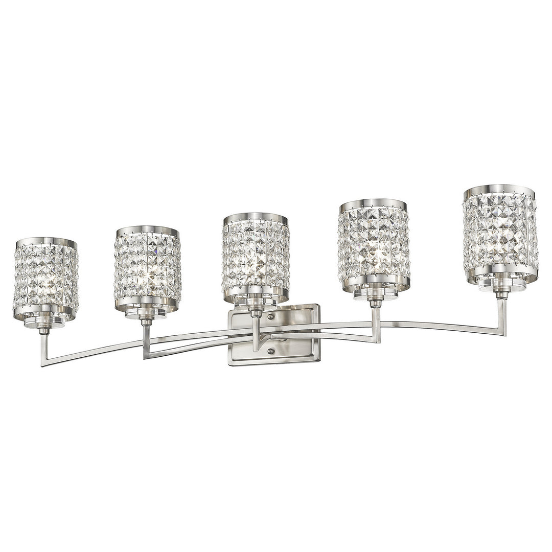 Livex Grammercy 50565-91 Bath Vanity Light 43 in. wide - Brushed Nickel