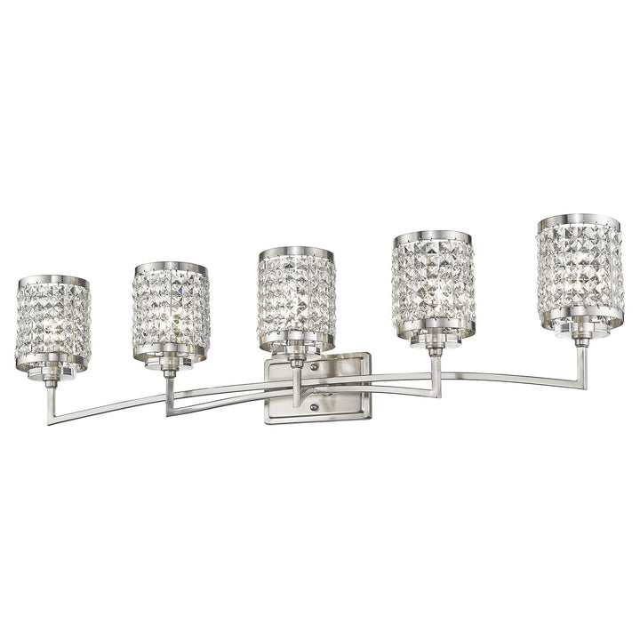 Livex Grammercy 50565-91 Bath Vanity Light 43 in. wide - Brushed Nickel