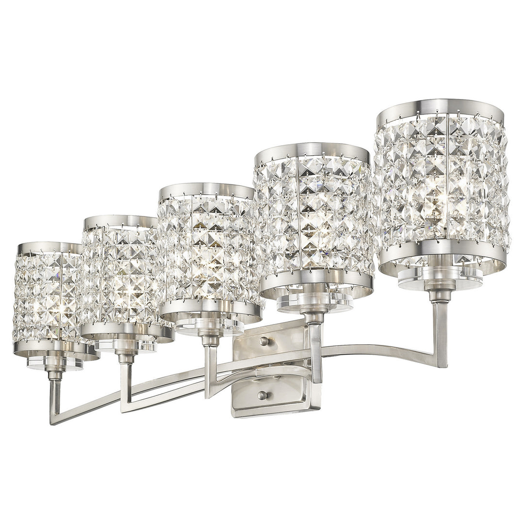 Livex Grammercy 50565-91 Bath Vanity Light 43 in. wide - Brushed Nickel