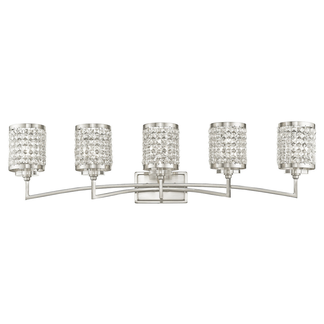 Livex Grammercy 50565-91 Bath Vanity Light 43 in. wide - Brushed Nickel