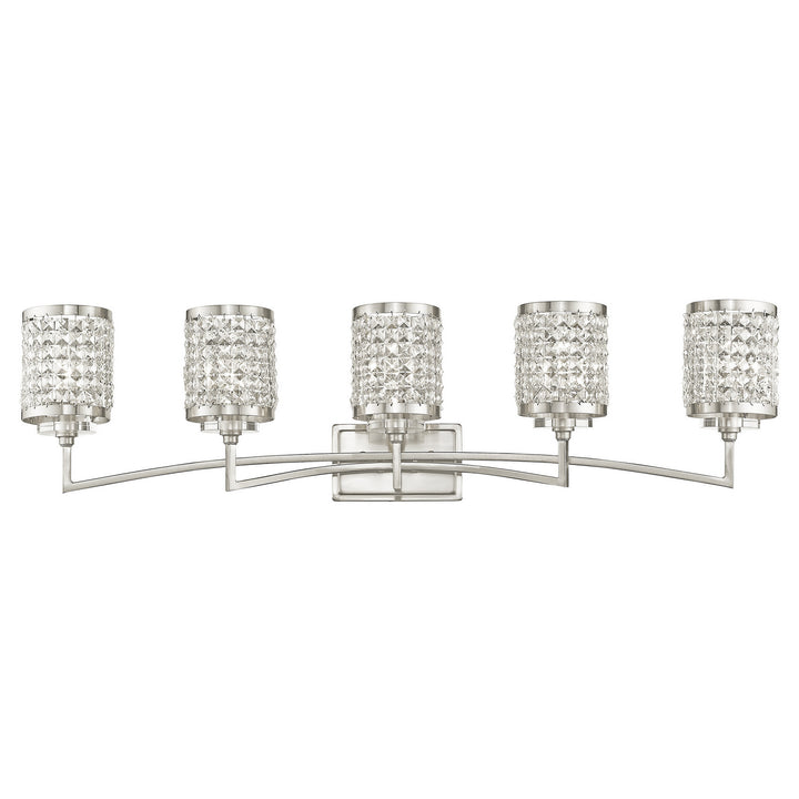 Livex Grammercy 50565-91 Bath Vanity Light 43 in. wide - Brushed Nickel