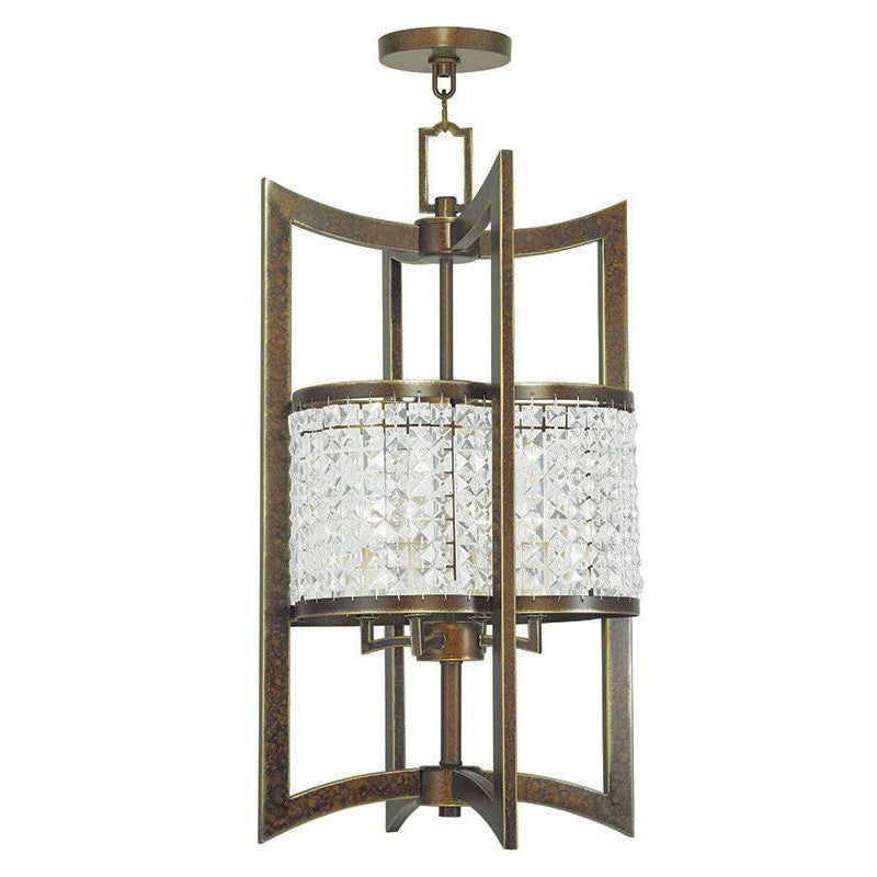 Livex Grammercy 50567-64 Pendant Light - Hand Painted Palacial Bronze