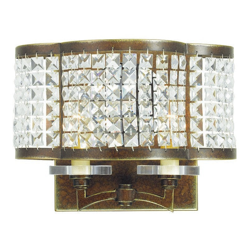 Livex Grammercy 50568-64 Wall Sconce Light - Hand Applied Palacial Bronze