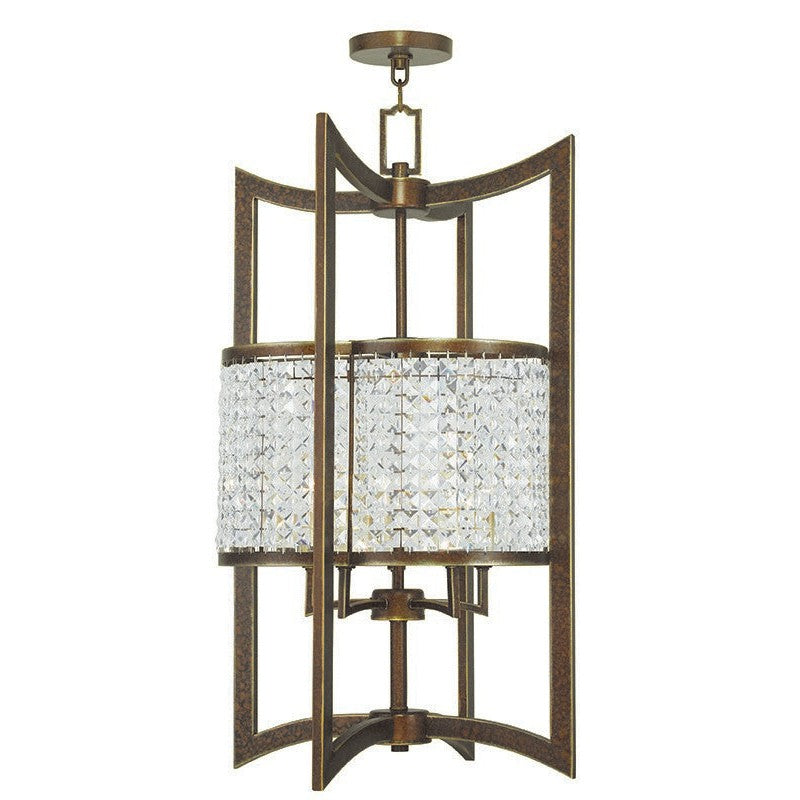 Livex Grammercy 50569-64 Pendant Light - Hand Painted Palacial Bronze