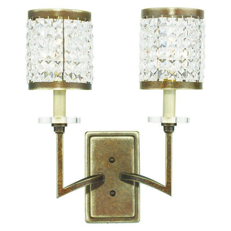 Livex Grammercy 50572-64 Wall Sconce Light - Hand Applied Palacial Bronze