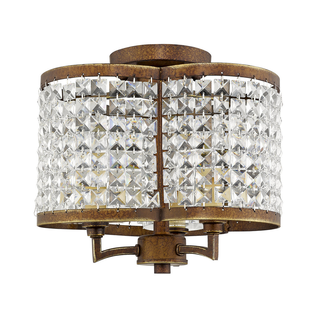 Livex Grammercy 50573-64 Ceiling Light - Hand Applied Palacial Bronze