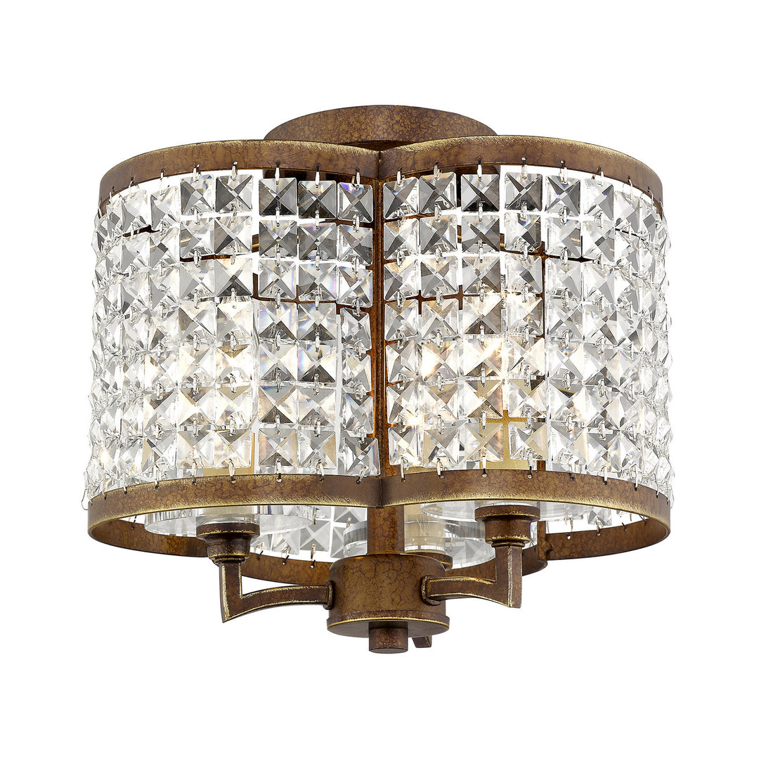 Livex Grammercy 50573-64 Ceiling Light - Hand Applied Palacial Bronze