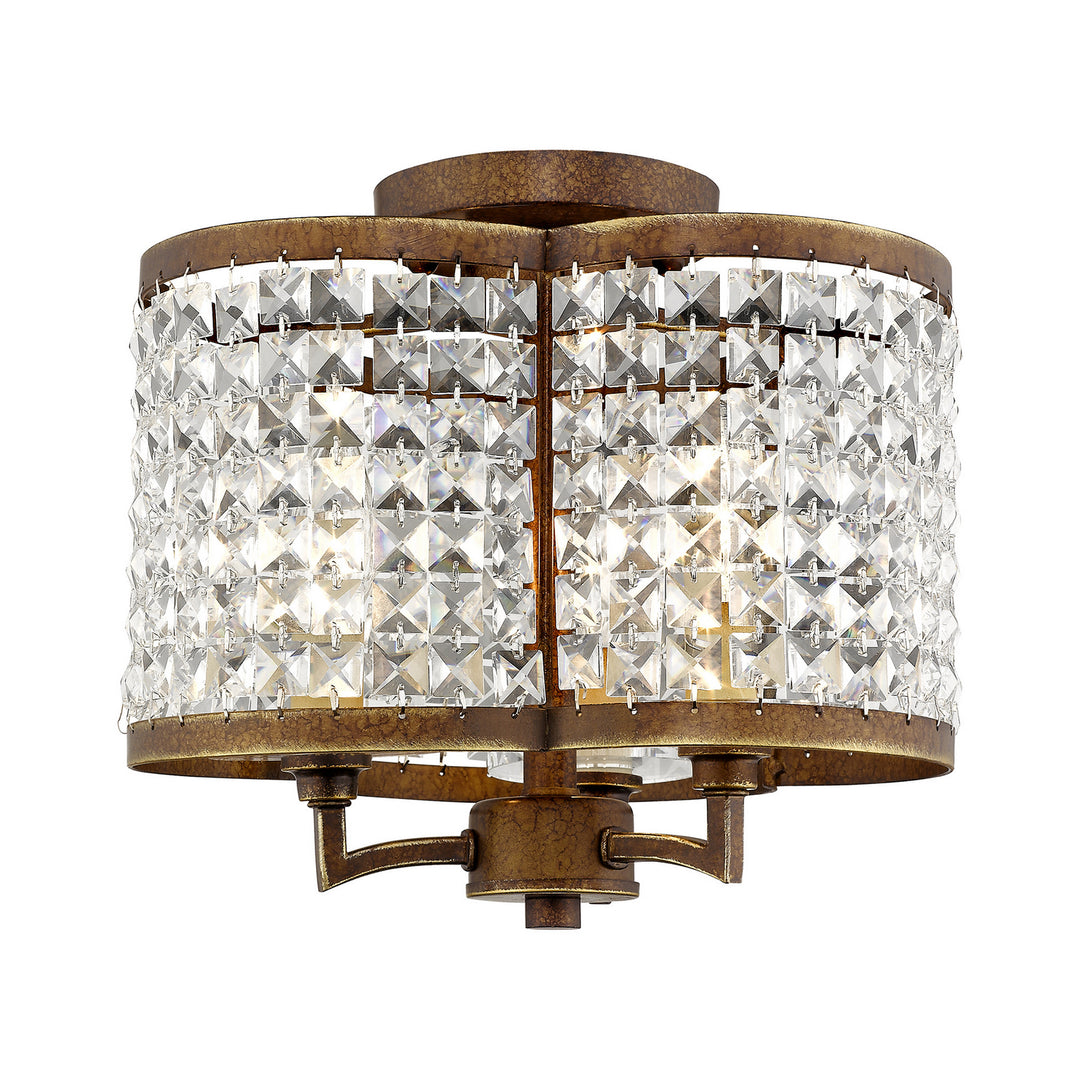 Livex Grammercy 50573-64 Ceiling Light - Hand Applied Palacial Bronze