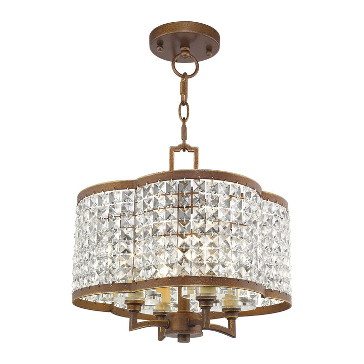 Livex Grammercy 50574-64 Chandelier Light - Hand Applied Palacial Bronze