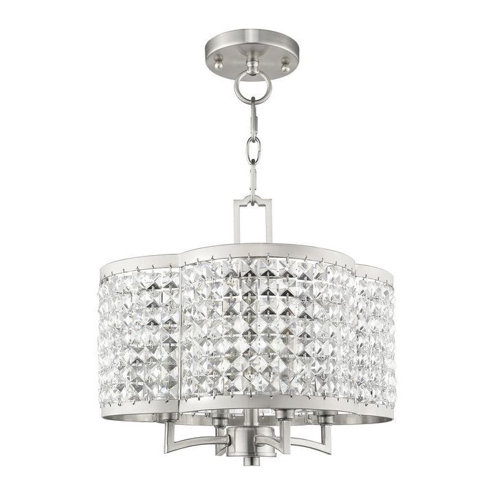 Livex Grammercy 50574-91 Chandelier Light - Brushed Nickel