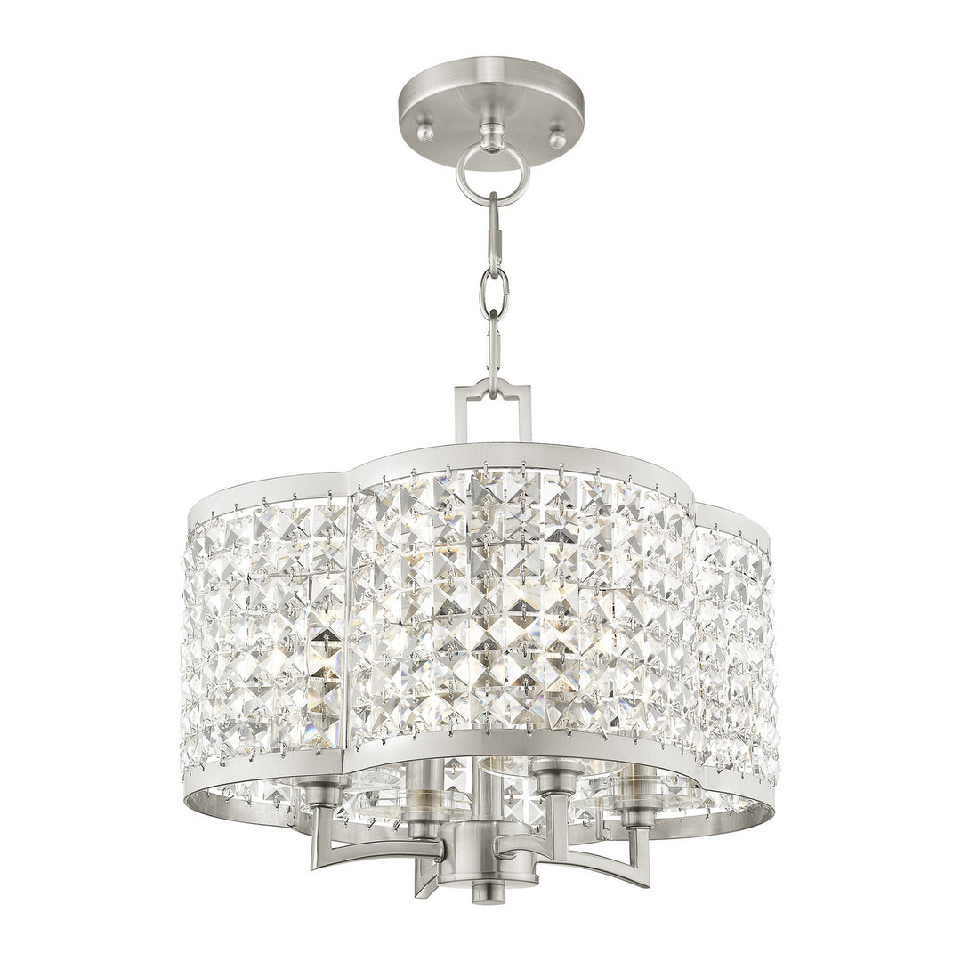 Livex Grammercy 50574-91 Chandelier Light - Brushed Nickel