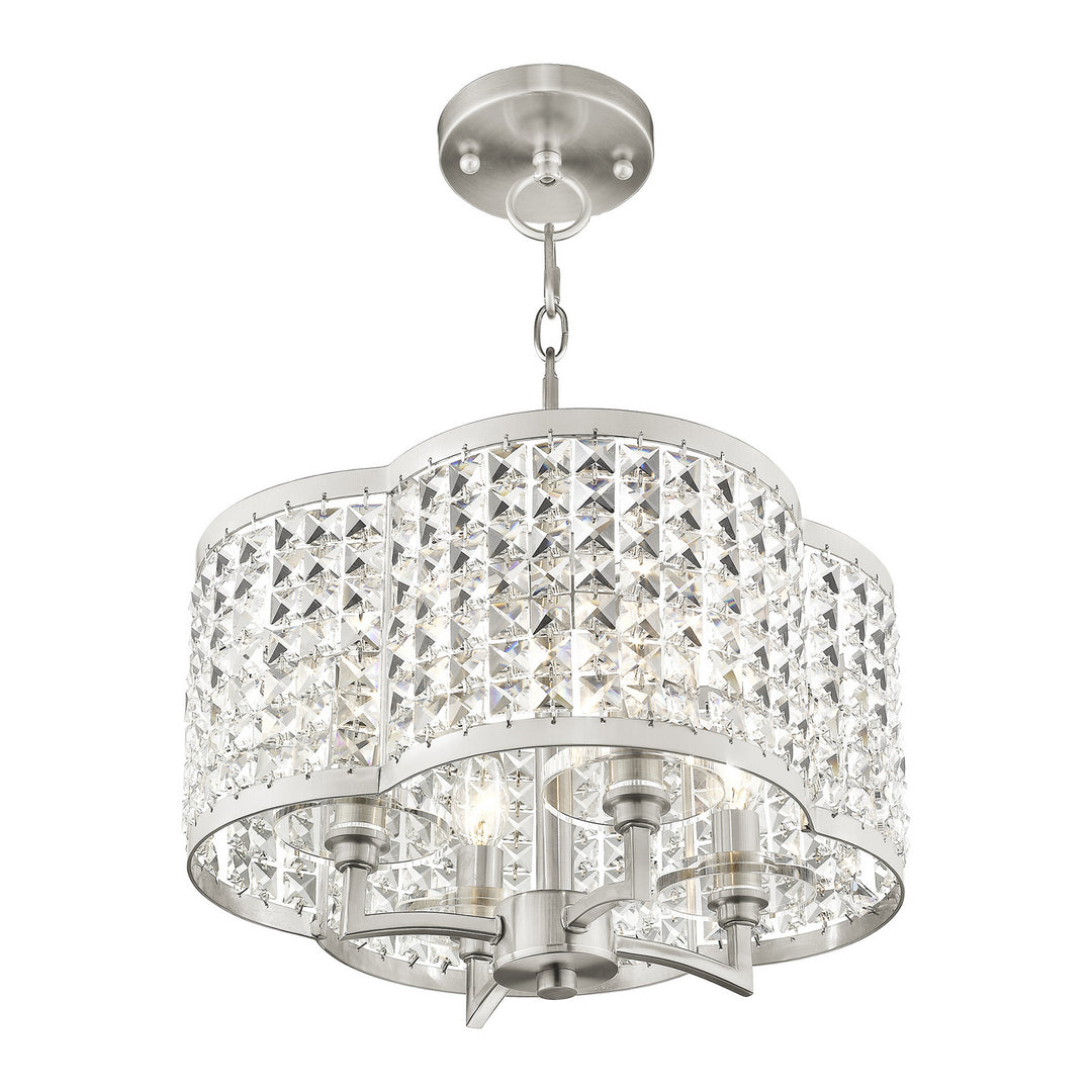 Livex Grammercy 50574-91 Chandelier Light - Brushed Nickel
