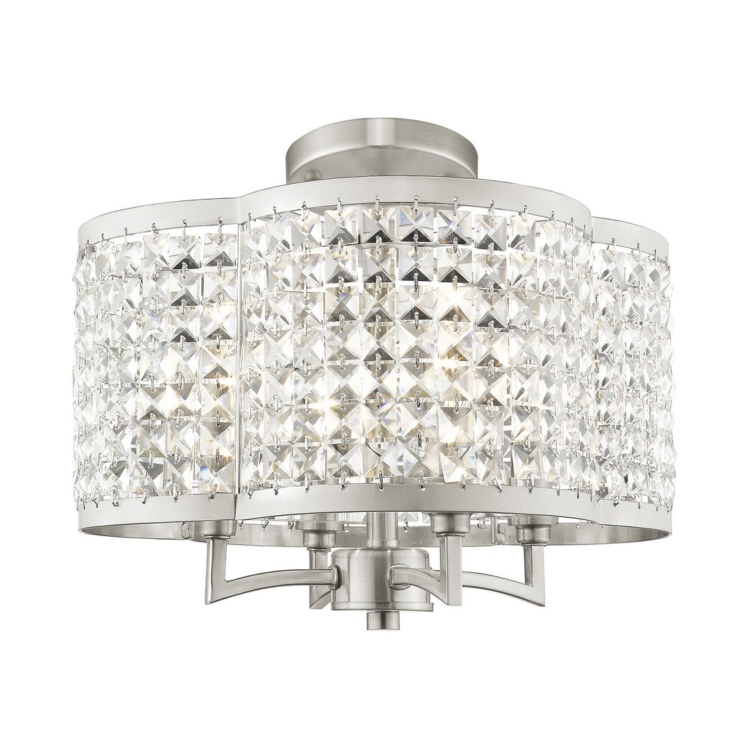 Livex Grammercy 50574-91 Chandelier Light - Brushed Nickel