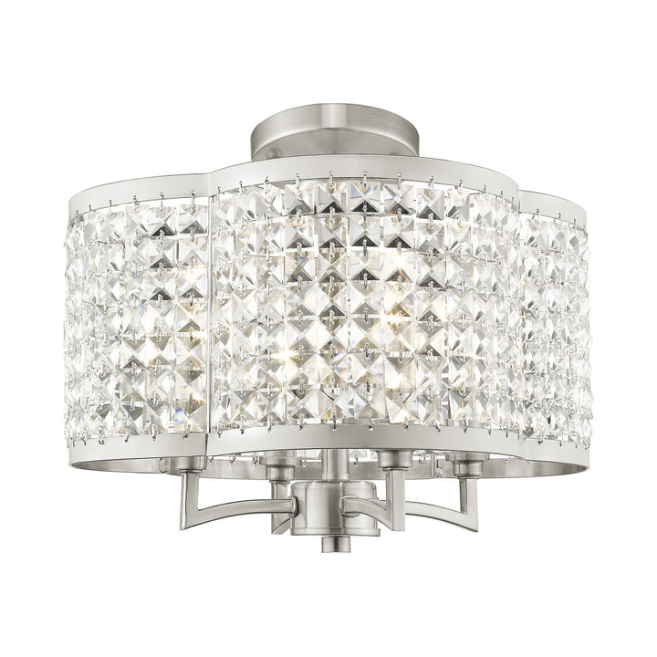 Livex Grammercy 50574-91 Chandelier Light - Brushed Nickel