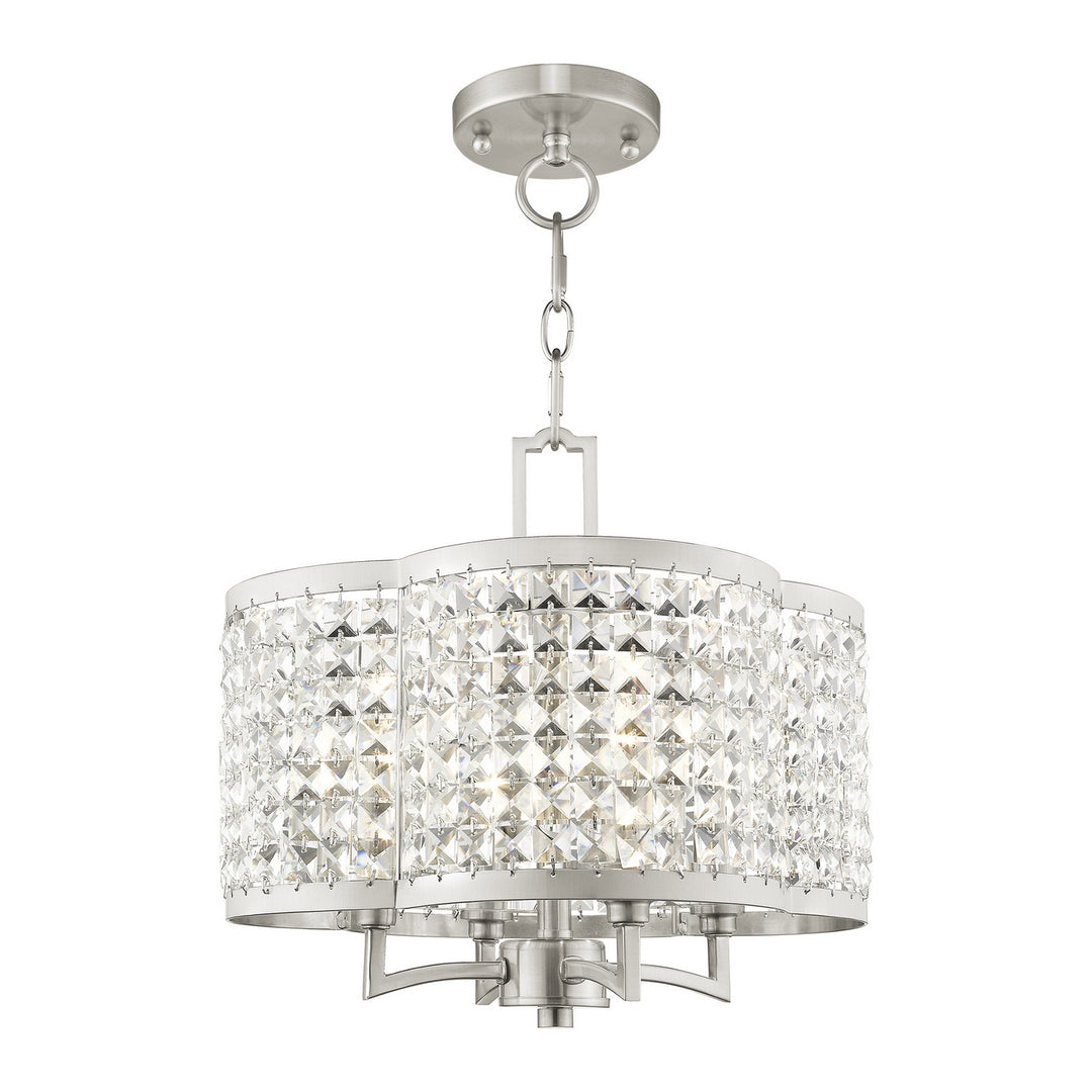 Livex Grammercy 50574-91 Chandelier Light - Brushed Nickel