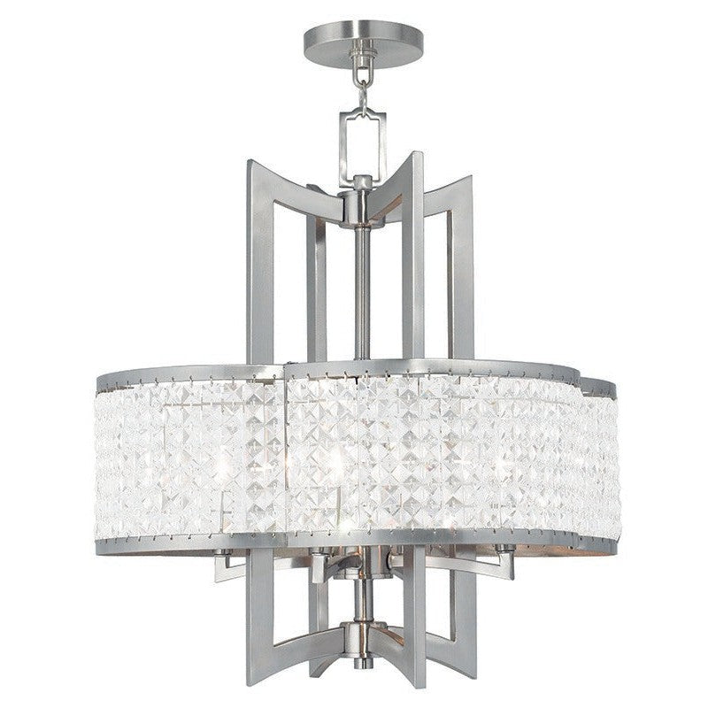 Livex Grammercy 50575-91 Chandelier Light - Brushed Nickel