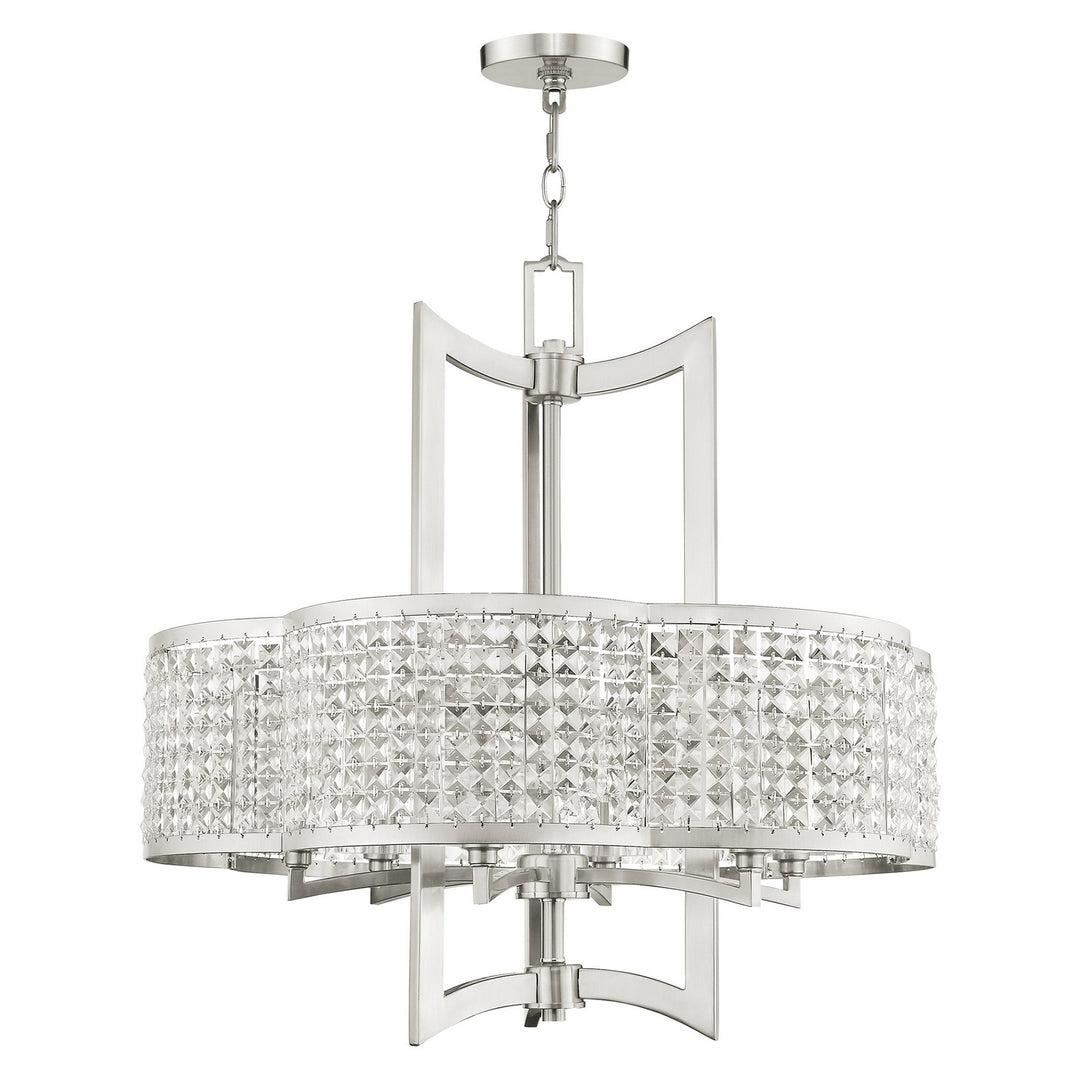 Livex Grammercy 50576-91 Chandelier Light - Brushed Nickel