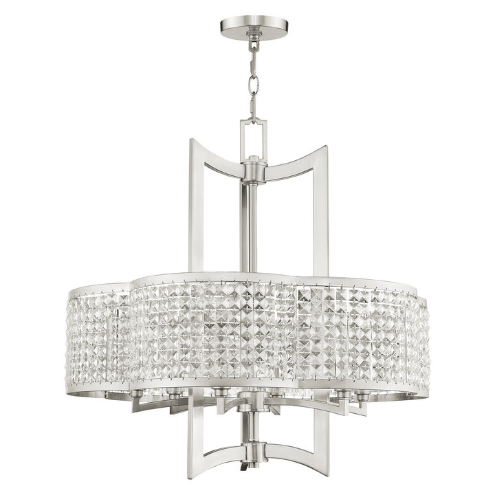 Livex Grammercy 50576-91 Chandelier Light - Brushed Nickel