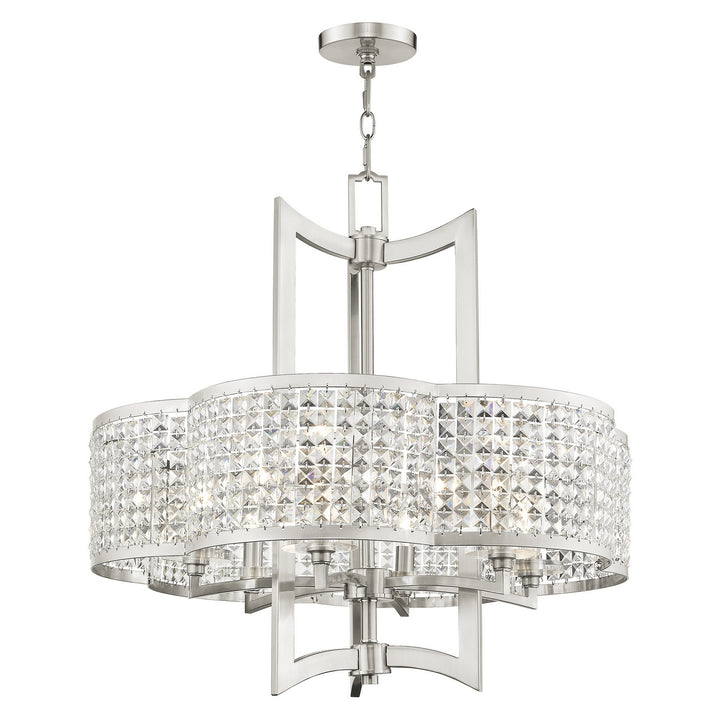 Livex Grammercy 50576-91 Chandelier Light - Brushed Nickel