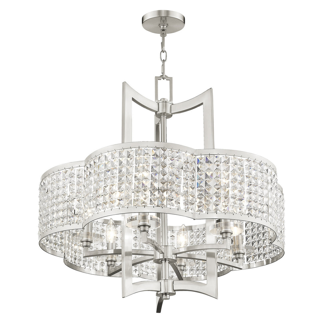 Livex Grammercy 50576-91 Chandelier Light - Brushed Nickel