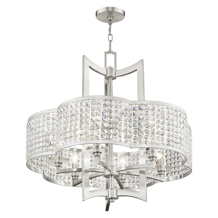 Livex Grammercy 50576-91 Chandelier Light - Brushed Nickel