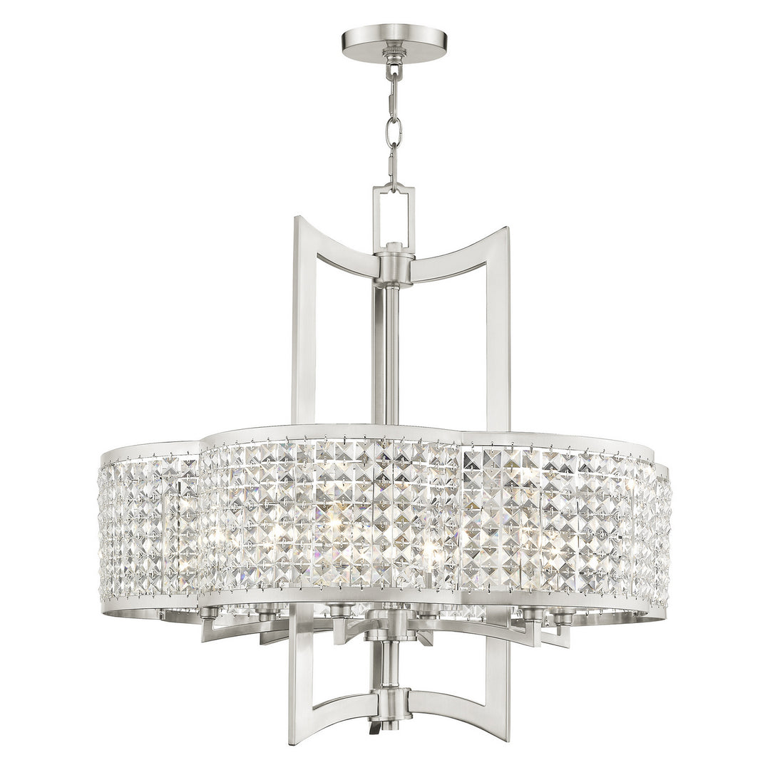 Livex Grammercy 50576-91 Chandelier Light - Brushed Nickel