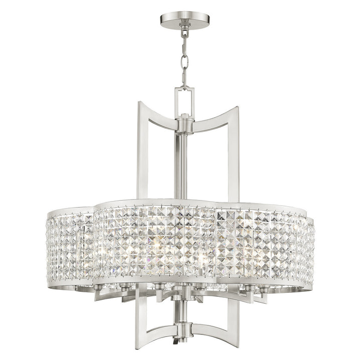 Livex Grammercy 50576-91 Chandelier Light - Brushed Nickel