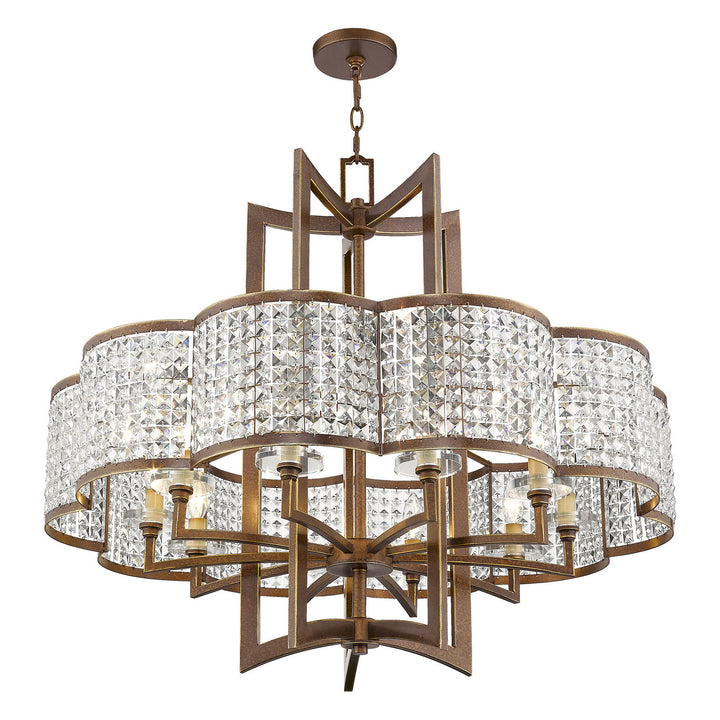Livex Grammercy 50579-64 Chandelier Light - Hand Applied Palacial Bronze