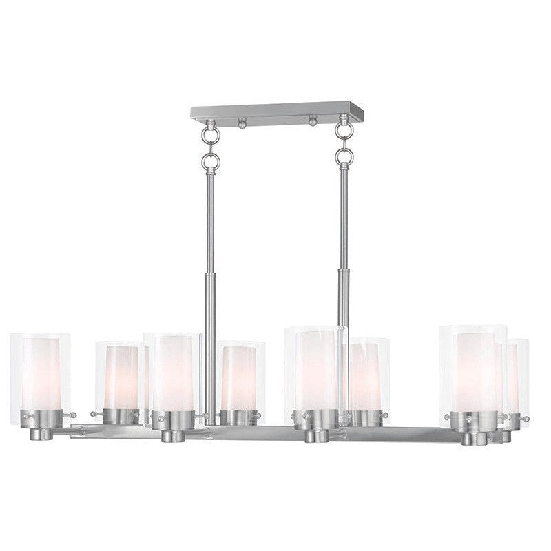 Livex Manhattan 50678-91 Pendant Light - Brushed Nickel