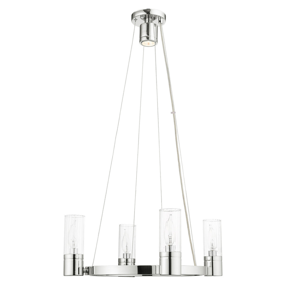 Livex Midtown 50694-05 Chandelier Light - Polished Chrome