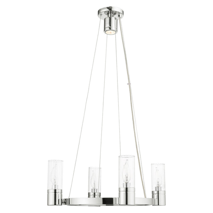 Livex Midtown 50694-05 Chandelier Light - Polished Chrome