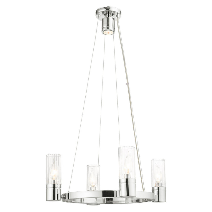 Livex Midtown 50694-05 Chandelier Light - Polished Chrome