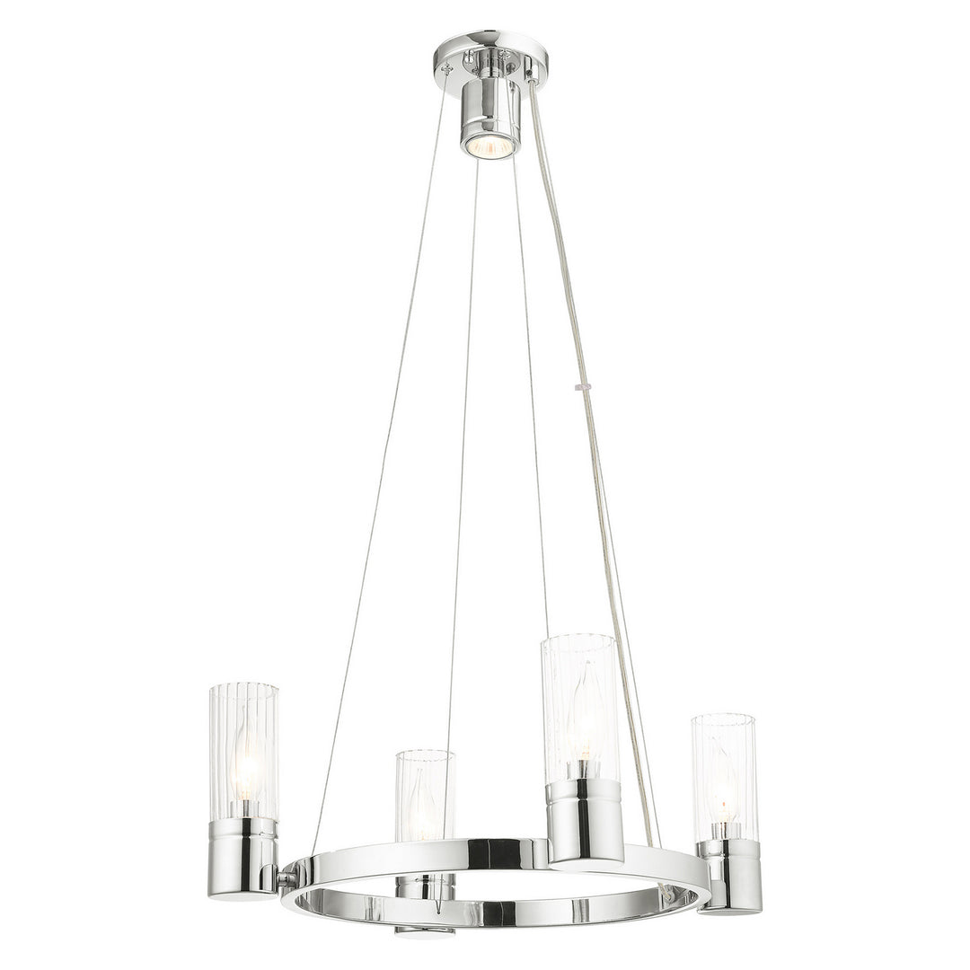 Livex Midtown 50694-05 Chandelier Light - Polished Chrome