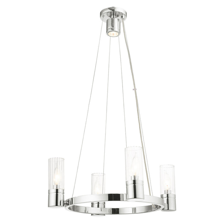 Livex Midtown 50694-05 Chandelier Light - Polished Chrome