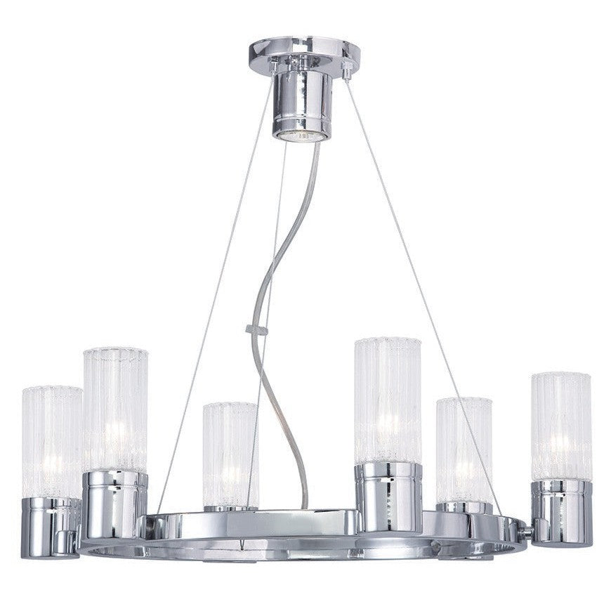 Livex Midtown 50696-05 Chandelier Light - Polished Chrome