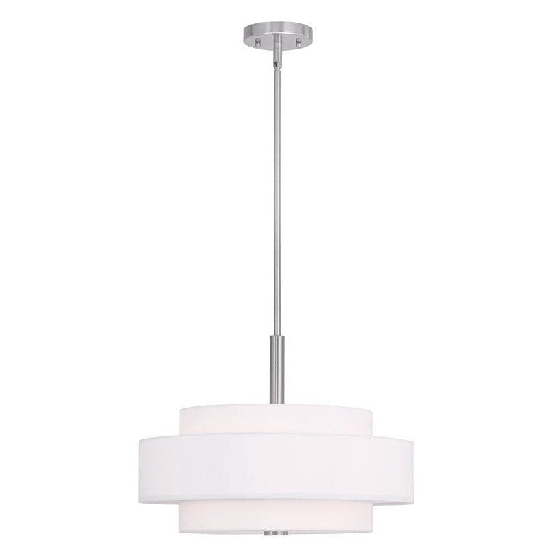 Livex Meridian 50874-91 Pendant Light - Brushed Nickel
