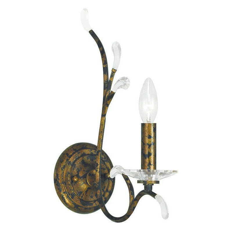 Livex Serafina 51001-71 Wall Sconce Light - Hand Applied Venetian Golden Bronze