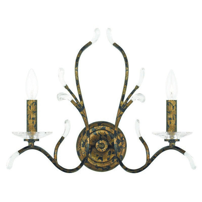 Livex Serafina 51002-71 Wall Sconce Light - Hand Applied Venetian Golden Bronze