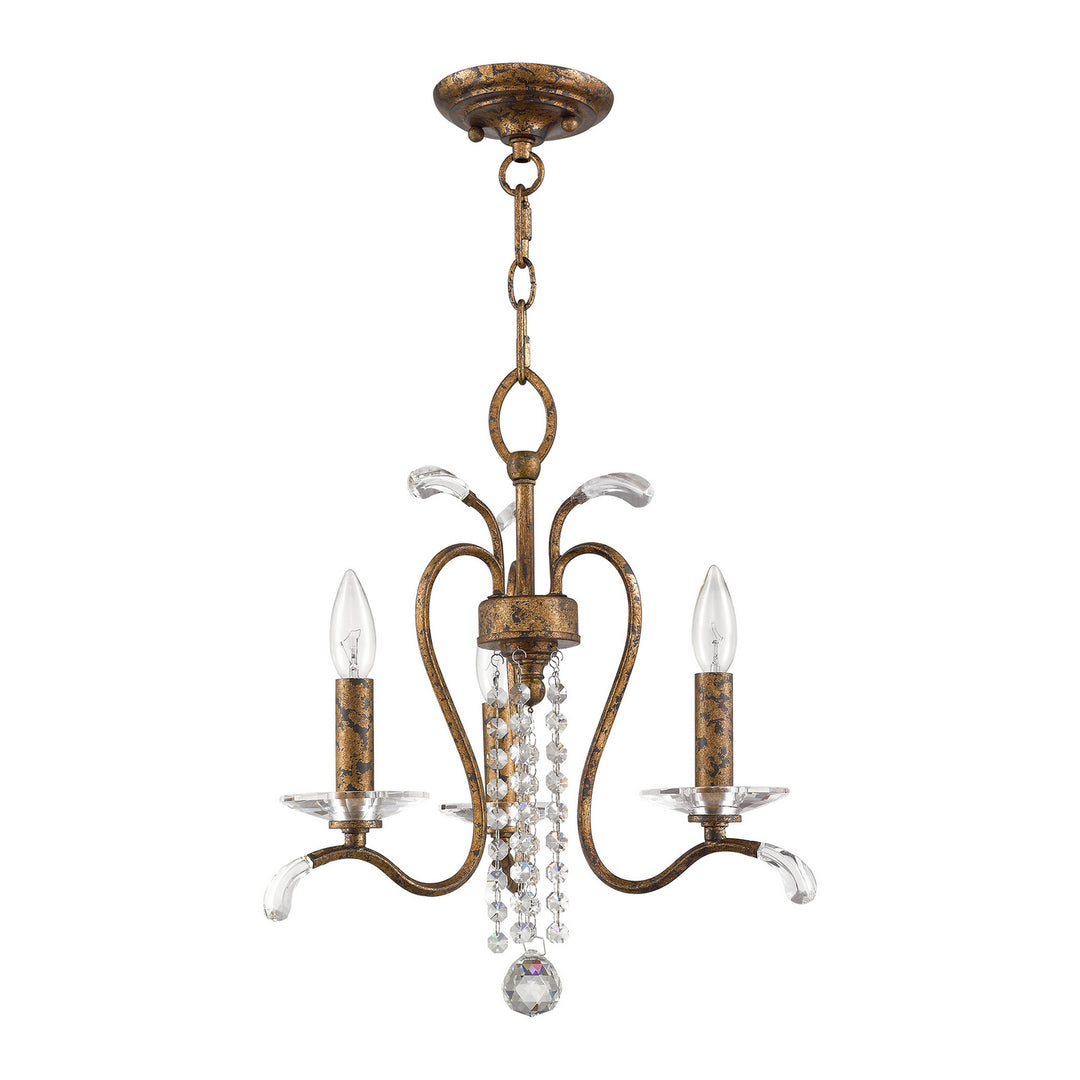 Livex Serafina 51003-71 Chandelier Light - Hand Applied Venetian Golden Bronze