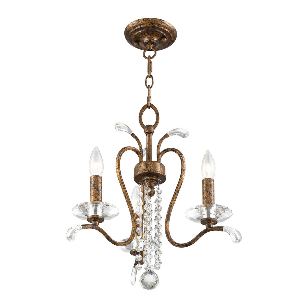 Livex Serafina 51003-71 Chandelier Light - Hand Applied Venetian Golden Bronze