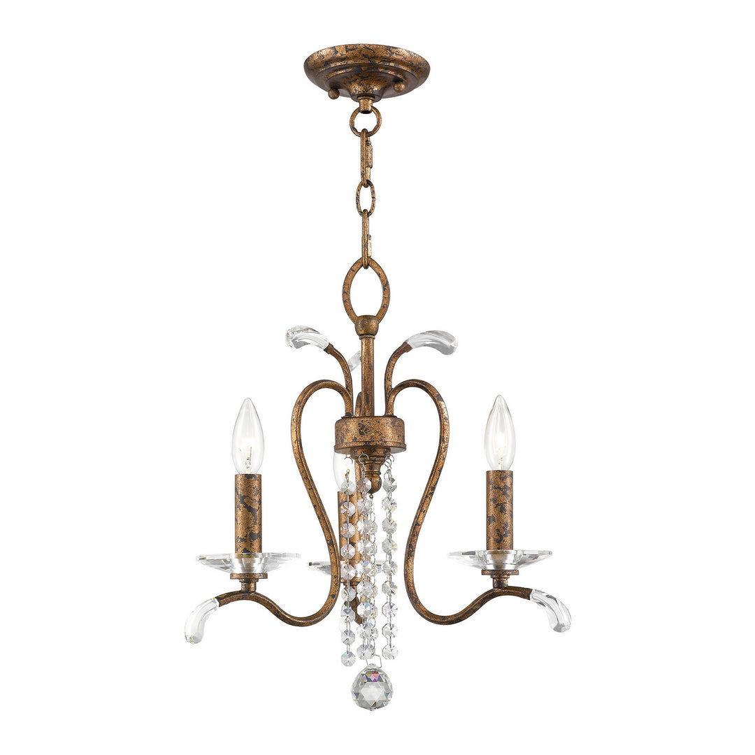 Livex Serafina 51003-71 Chandelier Light - Hand Applied Venetian Golden Bronze