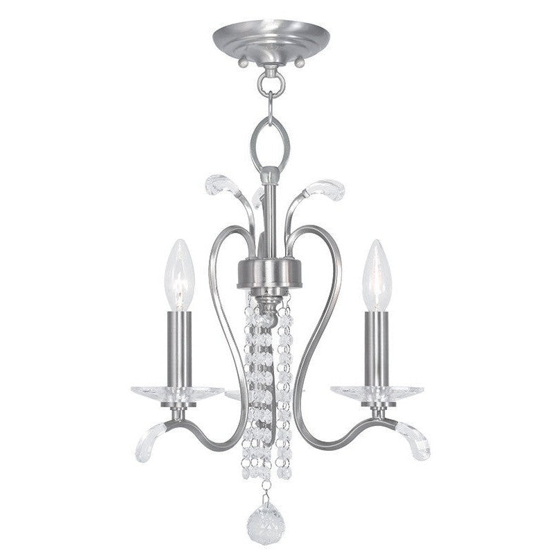 Livex Serafina 51003-91 Chandelier Light - Brushed Nickel