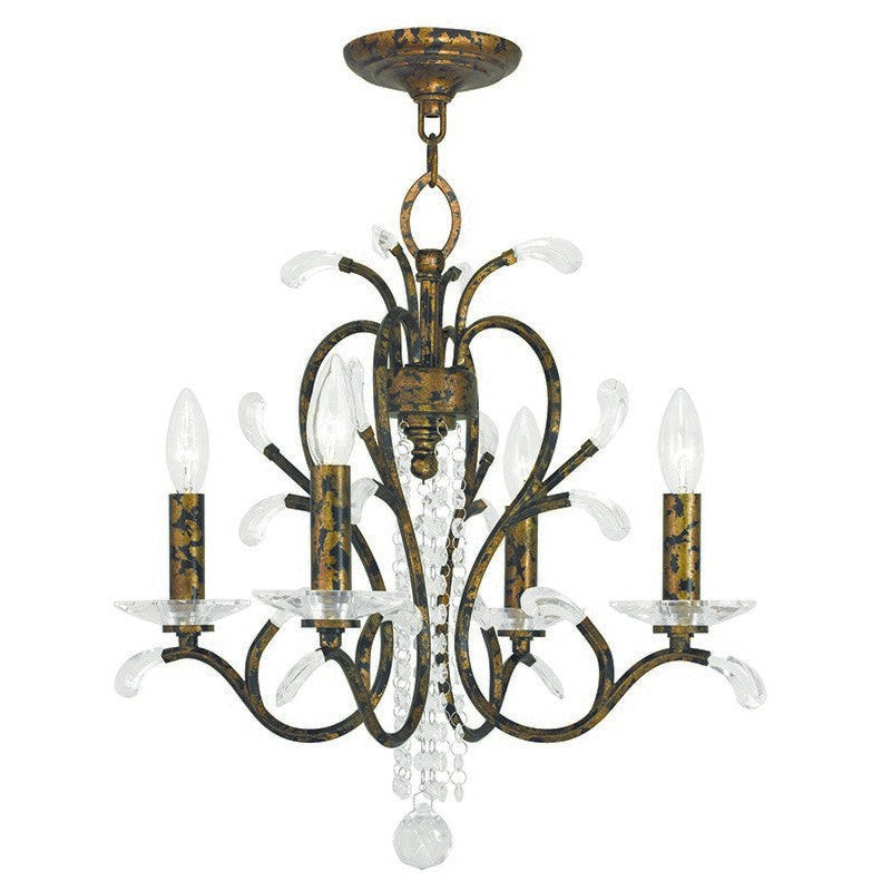 Livex Serafina 51004-71 Chandelier Light - Hand Applied Venetian Golden Bronze