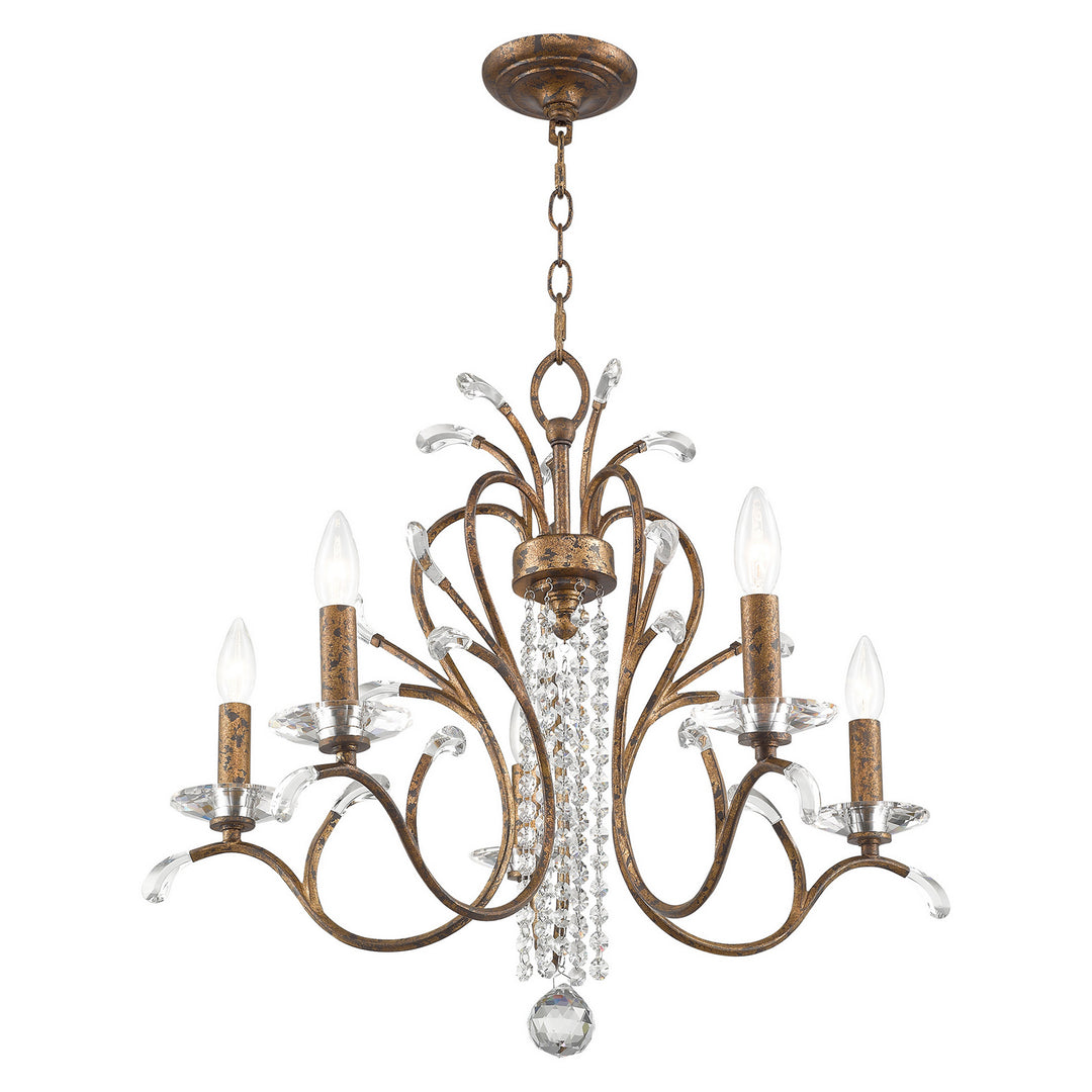 Livex Serafina 51005-71 Chandelier Light - Hand Applied Venetian Golden Bronze