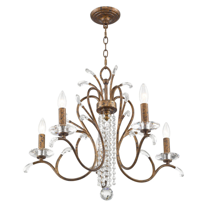 Livex Serafina 51005-71 Chandelier Light - Hand Applied Venetian Golden Bronze