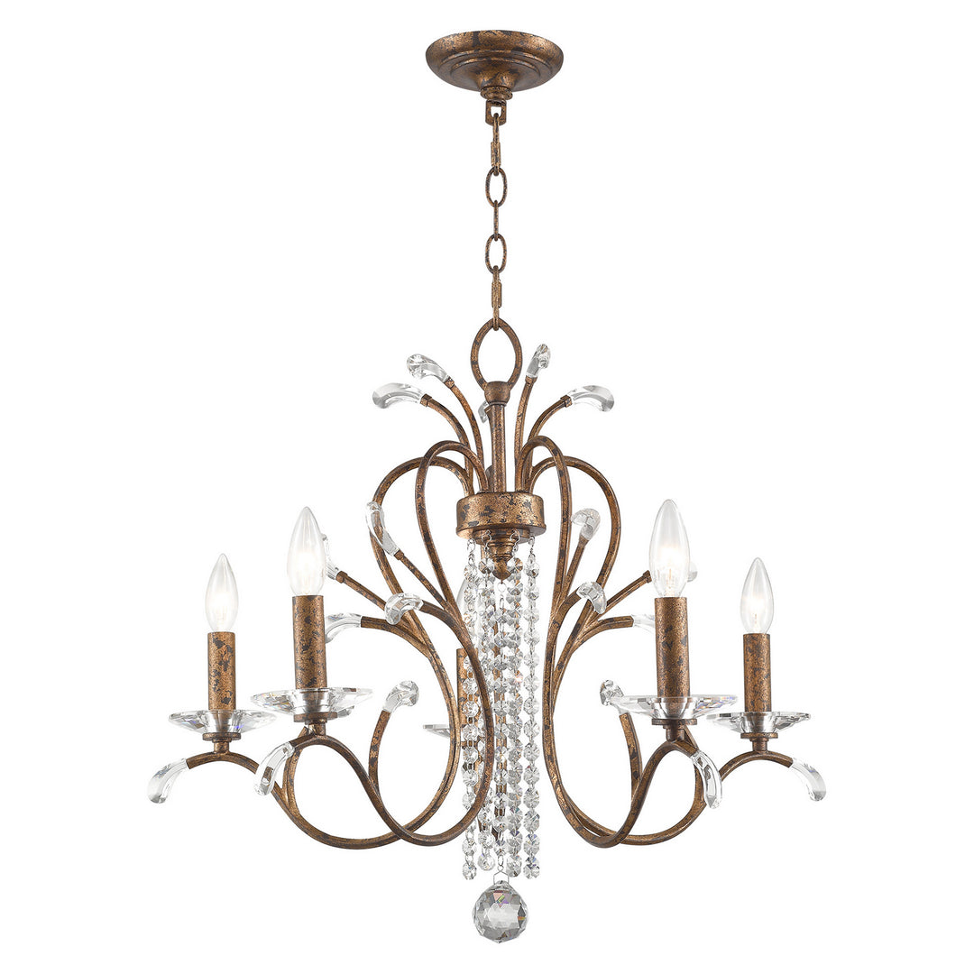 Livex Serafina 51005-71 Chandelier Light - Hand Applied Venetian Golden Bronze