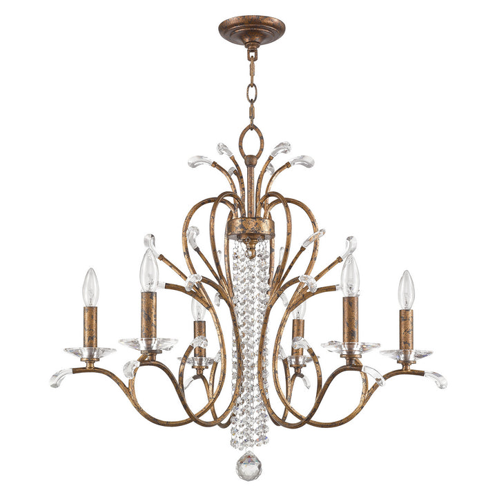 Livex Serafina 51006-71 Chandelier Light - Hand Applied Venetian Golden Bronze