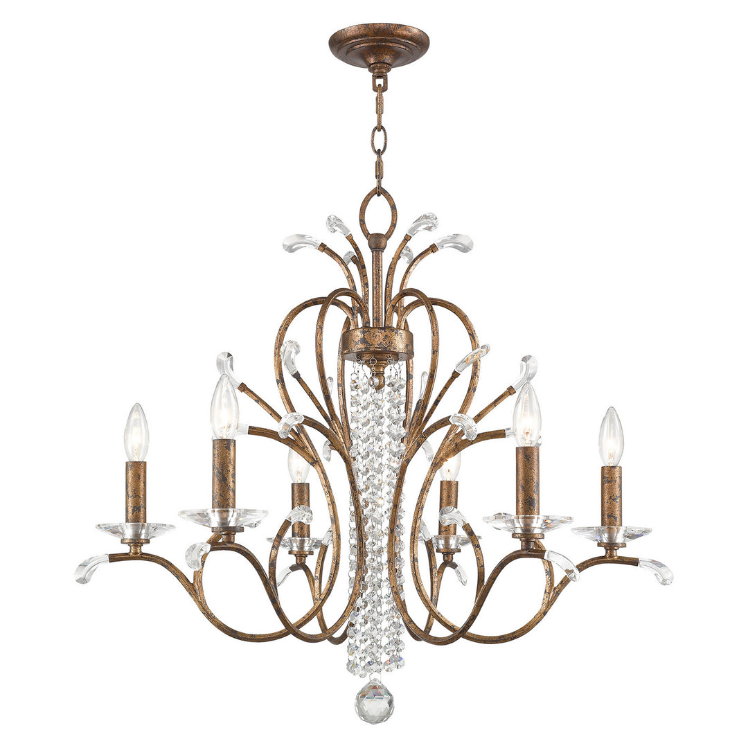 Livex Serafina 51006-71 Chandelier Light - Hand Applied Venetian Golden Bronze