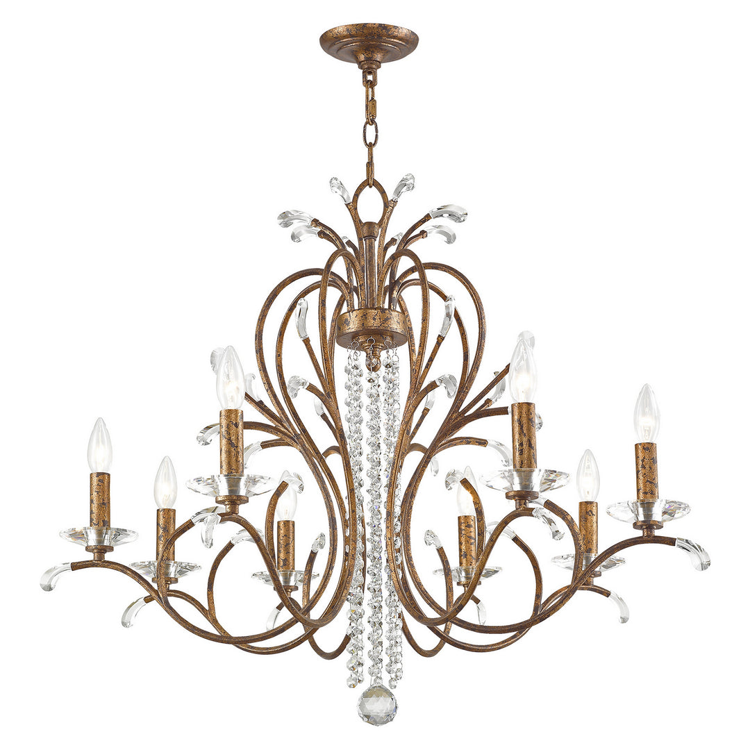 Livex Serafina 51008-71 Chandelier Light - Hand Applied Venetian Golden Bronze