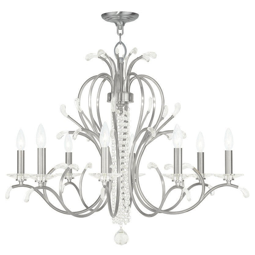 Livex Serafina 51008-91 Chandelier Light - Brushed Nickel